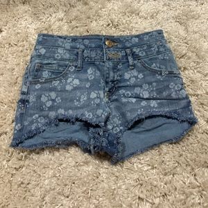 High Rise Flower Patterned Shorts